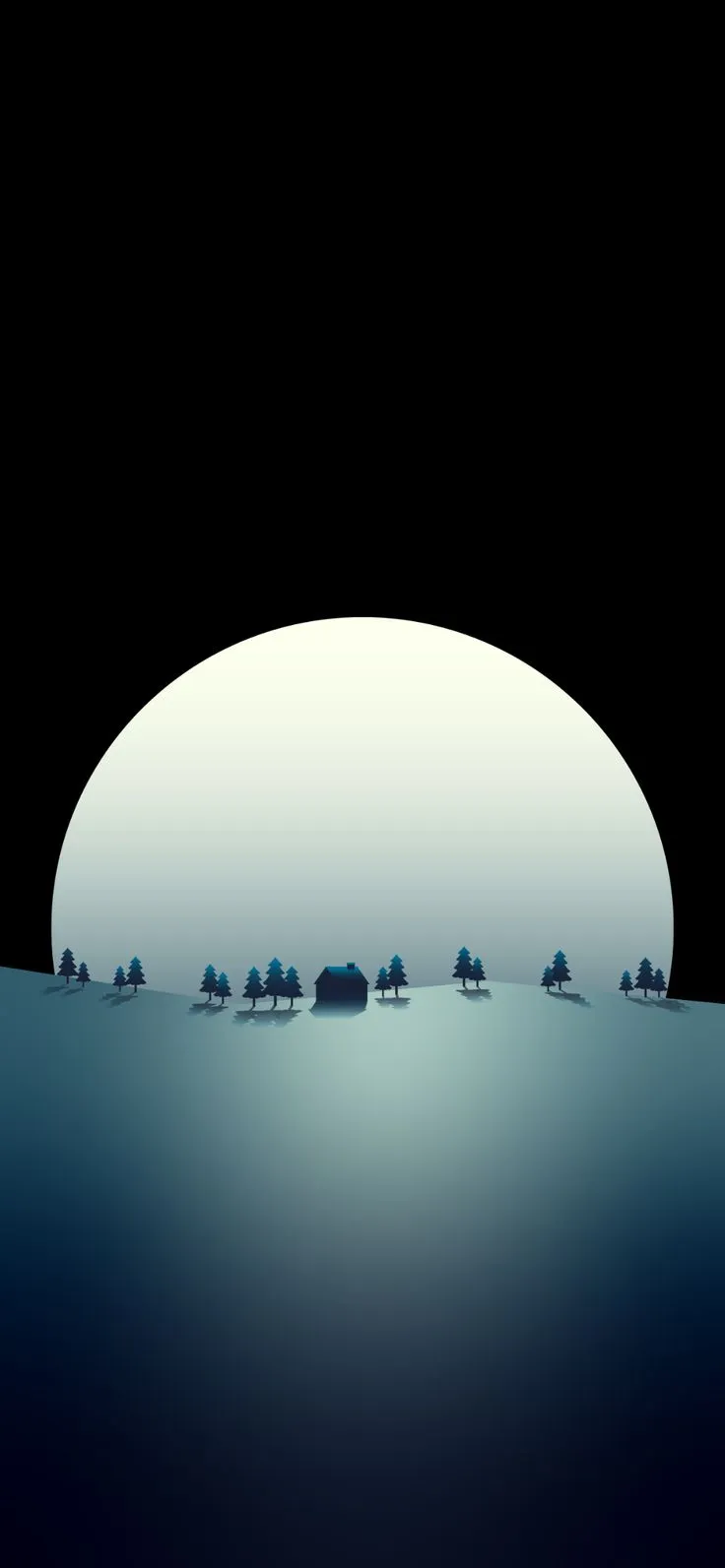 Aube sur Bruxelles, couleurs froides et calmes